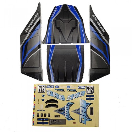 FTX DR8 Body+decal(blue)
